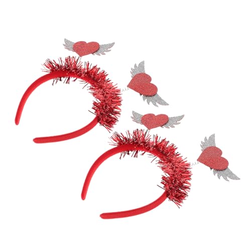 ARTSEWPLY 2 Stück Rotes Herz Pailletten Haarband Glitzernder Haarreif für Valentinstag Party Hochzeit Bühnenauftritte Komfortabler Stirnband Kopfschmuck für Damen und Mädchen ARTSEWPLY 2 Stück Rotes Herz Pailletten Haarband Glitzernder Haarreif für Valentinstag Party Hochzeit Bühnenauftritte Komfortabler Stirnband Kopfschmuck für Damen und Mädchen von ARTSEWPLY