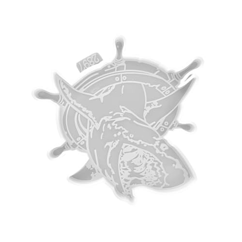 ARTSEWPLY 2 Stück Silikonform Shark Untersetzer DIY Epoxidharz Gießform für Kreative Tischdeko Hitzebeständig Langlebig Einfach zu Reinigen für Stylische Männerhandwerke ARTSEWPLY 2 Stück Silikonform Shark Untersetzer DIY Epoxidharz Gießform für Kreative Tischdeko Hitzebeständig Langlebig Einfach zu Reinigen für Stylische Männerhandwerke von ARTSEWPLY