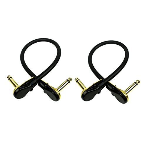ARTSEWPLY 2 Stück Teiliges Gitarreneffekt Kabel mit Vergoldeten Steckern Flexibles Audio und Verstärkerkabel für Gitarre und Bass Rauscharmes Instrumentenkabel für Klare Soundübertragung von ARTSEWPLY