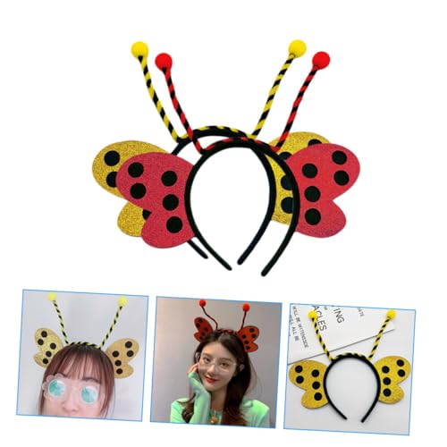 ARTSEWPLY 2 Stück Teiliges Insekten Haarband Cartoon Stirnband mit Schmetterling und Biene Buntes Haar accessoire für Party Festival und Kostüm Weiches Elastisches Kopfband ARTSEWPLY 2 Stück Teiliges Insekten Haarband Cartoon Stirnband mit Schmetterling und Biene Buntes Haar accessoire für Party Festival und Kostüm Weiches Elastisches Kopfband von ARTSEWPLY
