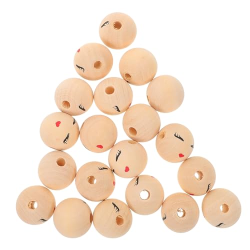 ARTSEWPLY 20 Stück Holzperlen mit Lachendem Gesicht Runde Naturholzperlen zum Auffädeln Süße DIY Bastelperlen für Schmuckherstellung Makramee und Kreative Dekorationen Vielseitige Holzperlen ARTSEWPLY 20 Stück Holzperlen mit Lachendem Gesicht Runde Naturholzperlen zum Auffädeln Süße DIY Bastelperlen für Schmuckherstellung Makramee und Kreative Dekorationen Vielseitige Holzperlen von ARTSEWPLY
