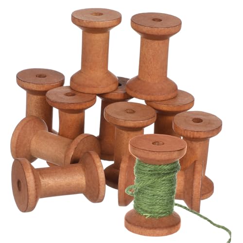 ARTSEWPLY 20 Stück Holzspulen Leere Garnspulen Fadenspulen für Stickerei und Nähen Glatte Oberfläche Praktische Garnrollenhalter für Effiziente Fadenorganisation Vintage Stil Hellbraun ARTSEWPLY 20 Stück Holzspulen Leere Garnspulen Fadenspulen für Stickerei und Nähen Glatte Oberfläche Praktische Garnrollenhalter für Effiziente Fadenorganisation Vintage Stil Hellbraun von ARTSEWPLY