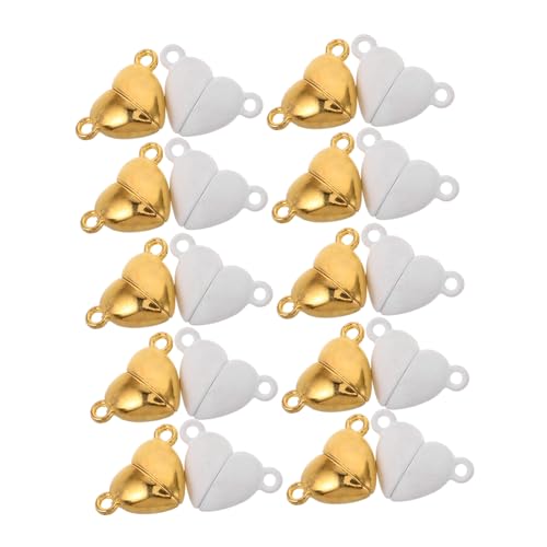 ARTSEWPLY 20 Stück Magnetische Halskettenverschlüsse: Herzförmige Anhänger-charms Zur Schmuckherstellung, Paar-freundschaftsarmbänder, Halsketten, Zubehör, Diy-handwerk ARTSEWPLY 20 Stück Magnetische Halskettenverschlüsse: Herzförmige Anhänger-charms Zur Schmuckherstellung, Paar-freundschaftsarmbänder, Halsketten, Zubehör, Diy-handwerk von ARTSEWPLY