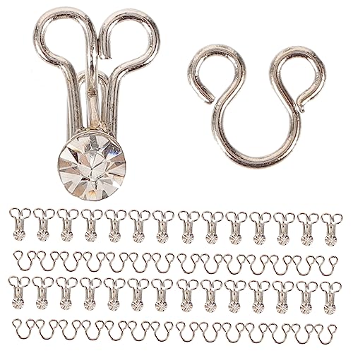 ARTSEWPLY 20 Stück Metall Haken Ösen Verschluss für Kleidung Unsichtbare Connector Buckle für Cheongsam Stark und Langlebig für DIY Projekte und Näharbeiten von ARTSEWPLY