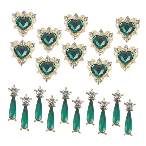 ARTSEWPLY 20 Stück Nagel Dekorationen Schmuck Nägel Maniküre Charms Accessoires für DIY Nagelkunst Flachboden Design Halloween Nail Art Zubehör von ARTSEWPLY