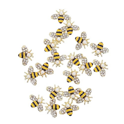 ARTSEWPLY 20 Stück Nail-art-zubehör Dekoration Nagel Charme Dame Biene Charms Nägel Königin Bienen Honigbiene Ornament Klein Biene Diy-anhänger Geformt Party Glänzend Aufkleber Golden Strass ARTSEWPLY 20 Stück Nail-art-zubehör Dekoration Nagel Charme Dame Biene Charms Nägel Königin Bienen Honigbiene Ornament Klein Biene Diy-anhänger Geformt Party Glänzend Aufkleber Golden Strass von ARTSEWPLY