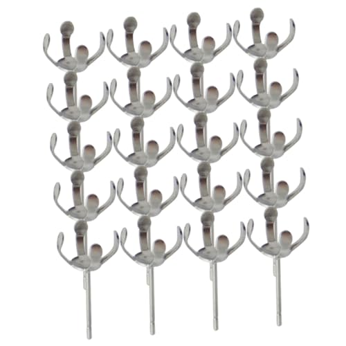 ARTSEWPLY 20 Stück Ohrring Studs Claw Earring Findings für Perlen Schmuck DIY Zubehör Rostfrei Leicht Langlebig für Kreative Bastelprojekte von ARTSEWPLY