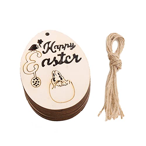 ARTSEWPLY 20 Stück Osterdeko Holzanhänger im Ei Design DIY Hängedekorationen für Feste und Wohnraumverzierung mit Juteschnur für Ostern ARTSEWPLY 20 Stück Osterdeko Holzanhänger im Ei Design DIY Hängedekorationen für Feste und Wohnraumverzierung mit Juteschnur für Ostern von ARTSEWPLY