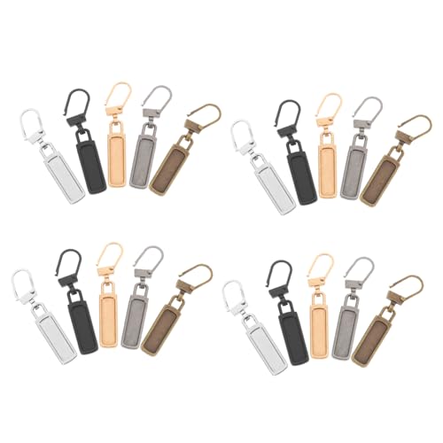 ARTSEWPLY 20 Stück Teiliges Abnehmbare Zipper Puller Langlebige Universelle Reißverschluss Ersatzköpfe für Rucksäcke Taschen Kleidung Koffer Passend für Dünne Reißverschlüsse Leicht und von ARTSEWPLY