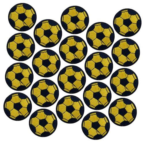 ARTSEWPLY 20 Stück Teiliges Bestickte Aufnäher mit Fußballmuster Langlebige Applikationen zum Aufnähen Hautfreundlich Praktische Kleidung Dekoration für Shirts Jacken Hosen und Taschen ARTSEWPLY 20 Stück Teiliges Bestickte Aufnäher mit Fußballmuster Langlebige Applikationen zum Aufnähen Hautfreundlich Praktische Kleidung Dekoration für Shirts Jacken Hosen und Taschen von ARTSEWPLY