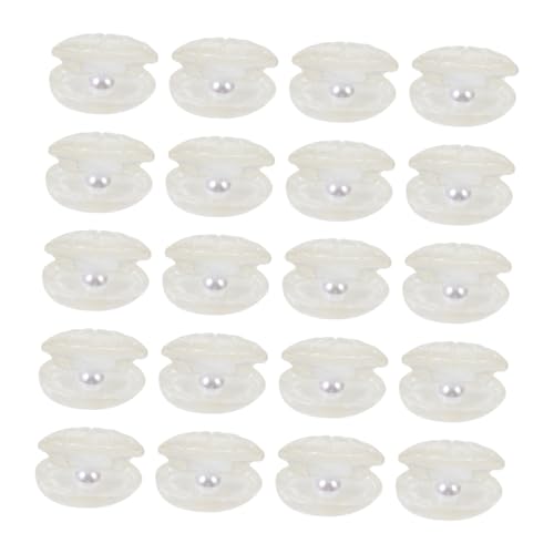 ARTSEWPLY 20 Stück Teiliges DIY Haar Accessoires mit Resin Perlen und Muschel Design Vielseitig für Haarspangen und Haargummis für Bastelprojekte und Persönliche Stylingideen von ARTSEWPLY