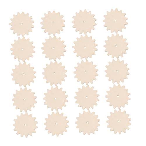 ARTSEWPLY 20 Stück Teiliges DIY Holzscheiben Zahnräder Holzrohlinge Bastelholzplatten für Handgemachte Holzornamente Glatte Oberfläche Robust und Langlebig ARTSEWPLY 20 Stück Teiliges DIY Holzscheiben Zahnräder Holzrohlinge Bastelholzplatten für Handgemachte Holzornamente Glatte Oberfläche Robust und Langlebig von ARTSEWPLY