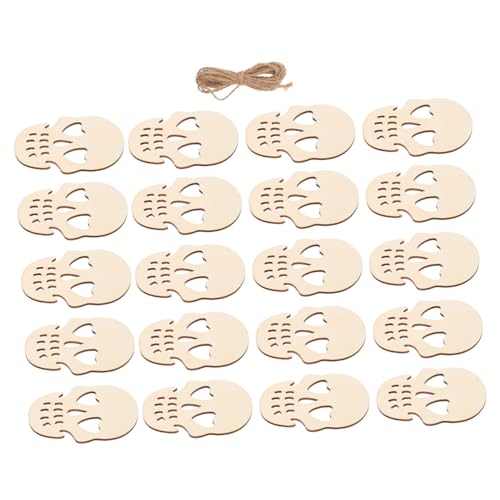 ARTSEWPLY 20 Stück Teiliges Holz Skull Halloween Deko Filigrane Hängeschädel für Festival Party DIY Holzanhänger als Geschenketiketten Gruselige Szene für Familien und Halloween Zubehör ARTSEWPLY 20 Stück Teiliges Holz Skull Halloween Deko Filigrane Hängeschädel für Festival Party DIY Holzanhänger als Geschenketiketten Gruselige Szene für Familien und Halloween Zubehör von ARTSEWPLY