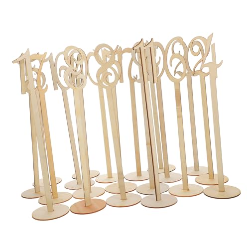 ARTSEWPLY 20 Stück Teiliges Holz Tischnummern mit Halterung Langlebige Sitzplatznummern für Hochzeit Party Event Personalisierbare Tischdekoration für Empfang Catering Vielseitig Einsetzbar ARTSEWPLY 20 Stück Teiliges Holz Tischnummern mit Halterung Langlebige Sitzplatznummern für Hochzeit Party Event Personalisierbare Tischdekoration für Empfang Catering Vielseitig Einsetzbar von ARTSEWPLY
