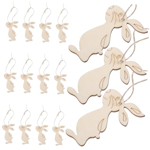 ARTSEWPLY 20 Stück Teiliges Holzanhänger mit Hängenden Stehenden Hasenformen Bemalbare DIY Holzfiguren mit Hanfschnur Langlebige Glatte Holzstücke für Kreative Bastelprojekte und ARTSEWPLY 20 Stück Teiliges Holzanhänger mit Hängenden Stehenden Hasenformen Bemalbare DIY Holzfiguren mit Hanfschnur Langlebige Glatte Holzstücke für Kreative Bastelprojekte und von ARTSEWPLY