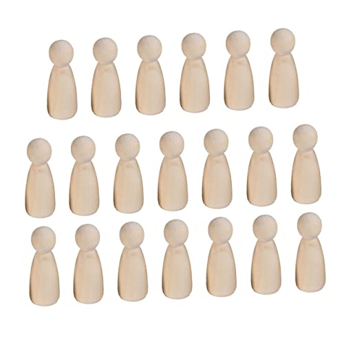 ARTSEWPLY 20 Stück Teiliges Kleine Holzfiguren zum Basteln für Unfertige Puppen für DIY Malprojekte für Kreative Gestaltung und Holzhandwerk Mädchenform Hellgelb ARTSEWPLY 20 Stück Teiliges Kleine Holzfiguren zum Basteln für Unfertige Puppen für DIY Malprojekte für Kreative Gestaltung und Holzhandwerk Mädchenform Hellgelb von ARTSEWPLY