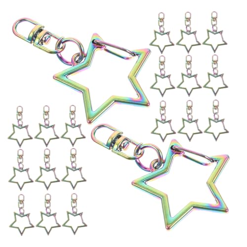 ARTSEWPLY 20 Stück Teiliges Stern Schlüsselanhänger mit Robustem Drehkarabiner Vielseitige DIY Bag Charms und Anhänger für Rucksack Schmuck und Kreative Bastelprojekte ARTSEWPLY 20 Stück Teiliges Stern Schlüsselanhänger mit Robustem Drehkarabiner Vielseitige DIY Bag Charms und Anhänger für Rucksack Schmuck und Kreative Bastelprojekte von ARTSEWPLY