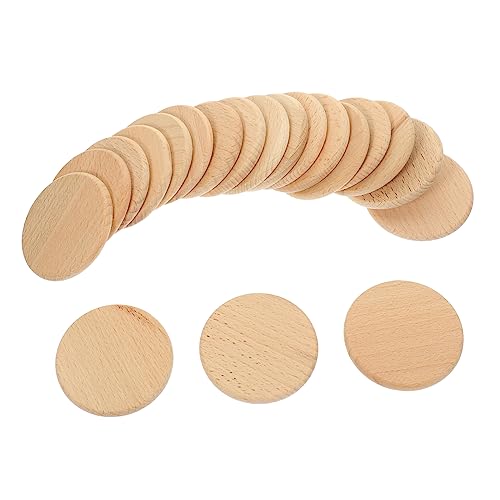 ARTSEWPLY 20 Stück Unlackierte Runde Holzscheiben Buchenholz für DIY Bastelprojekte Rustikale Holzplättchen für Kreative Handarbeiten und Dekoration ARTSEWPLY 20 Stück Unlackierte Runde Holzscheiben Buchenholz für DIY Bastelprojekte Rustikale Holzplättchen für Kreative Handarbeiten und Dekoration von ARTSEWPLY
