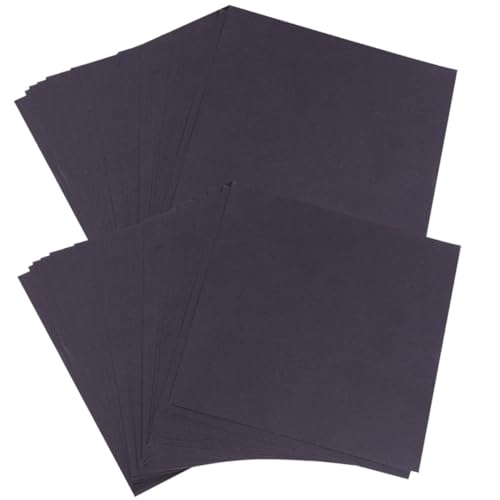 ARTSEWPLY 200 Blatt Doppelseitiges Origami Faltpapier Quadratisches Bastelpapier Schwarz für DIY Kunst Handwerk Basteln Kindergarten Schule von ARTSEWPLY