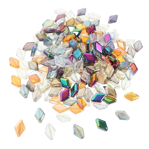 ARTSEWPLY 200 Stück Glasperlen Mittelgroße Diamantförmig Bunte DIY Schmuckherstellung Handgefertigte Glas Schmuckperlen für Armband Halskette Zubehör ARTSEWPLY 200 Stück Glasperlen Mittelgroße Diamantförmig Bunte DIY Schmuckherstellung Handgefertigte Glas Schmuckperlen für Armband Halskette Zubehör von ARTSEWPLY