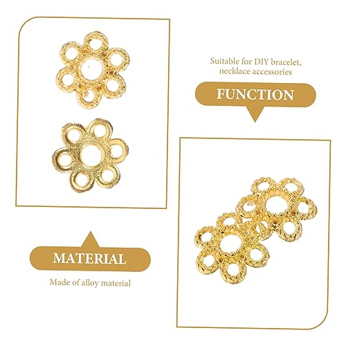 ARTSEWPLY 200 Stück Teiliges Goldene Perlenkappen aus Legiertem Hohlblumenförmig für Schmuckherstellung DIY Armbänder Halsketten Ohrringe Langlebige Endkappen für Bastelprojekte ARTSEWPLY 200 Stück Teiliges Goldene Perlenkappen aus Legiertem Hohlblumenförmig für Schmuckherstellung DIY Armbänder Halsketten Ohrringe Langlebige Endkappen für Bastelprojekte von ARTSEWPLY
