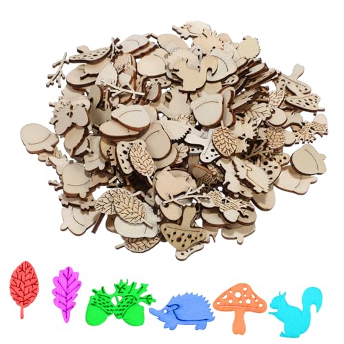 ARTSEWPLY 200 Stück Teiliges Holzscheiben mit Tierischen und Pflanzlichen Motiven Naturbelassene Unbehandelte Holzstücke zum Basteln Vielseitig für DIY Deko Scrapbooking Fensterbilder ARTSEWPLY 200 Stück Teiliges Holzscheiben mit Tierischen und Pflanzlichen Motiven Naturbelassene Unbehandelte Holzstücke zum Basteln Vielseitig für DIY Deko Scrapbooking Fensterbilder von ARTSEWPLY