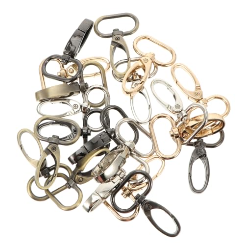 ARTSEWPLY 20Stücke Teiliges DIY Karabinerhaken mit Drehverschluss Schlüsselanhänger Karabinerhaken und Antikfarben für Handtaschen Bastelprojekte und Mehr von ARTSEWPLY
