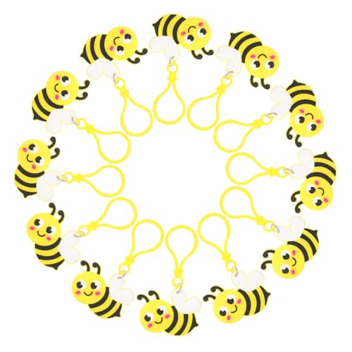 ARTSEWPLY 24 Stück Teiliges Kleines Bienen schlüsselanhänger Langlebig und Bruchsicher Einzigartige Bienen deko für Partygeschenke Geburtstags mitgebsel Kreative Schlüsselringe für von ARTSEWPLY