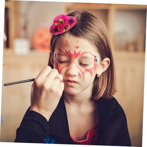 ARTSEWPLY 24 Stück Teiliges Mini Hut Haarklammern mit Mesh Schleier und Blumenfascinatoren für Party Hochzeit Geburtstag Bühnenfest Bunte Haarclips Kleine Hut Haarschmuck von ARTSEWPLY