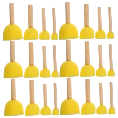 ARTSEWPLY 24 Stück Teiliges Schwammpinsel mit Holzgriff Runde Schwämme für Malerei Basteln DIY Kunstprojekte Geeignet für Acrylfarben Einfache Anwendung Vielseitig Einsetzbar ARTSEWPLY 24 Stück Teiliges Schwammpinsel mit Holzgriff Runde Schwämme für Malerei Basteln DIY Kunstprojekte Geeignet für Acrylfarben Einfache Anwendung Vielseitig Einsetzbar von ARTSEWPLY