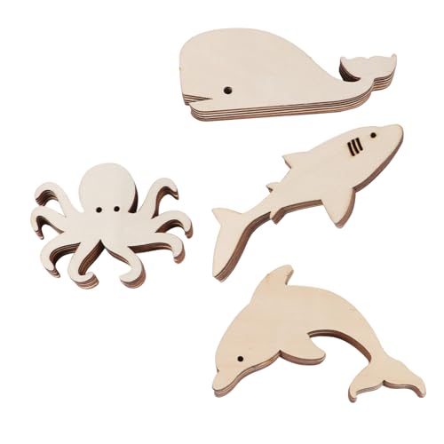 ARTSEWPLY 24 Stück Teiliges Unvollendete Holzscheiben Meeres Tierformen aus Naturbelassenem Holz zum Bemalen DIY Basteln Sicher für Party Deko Weihnachten Geburtstag Ocean Animals Wood ARTSEWPLY 24 Stück Teiliges Unvollendete Holzscheiben Meeres Tierformen aus Naturbelassenem Holz zum Bemalen DIY Basteln Sicher für Party Deko Weihnachten Geburtstag Ocean Animals Wood von ARTSEWPLY