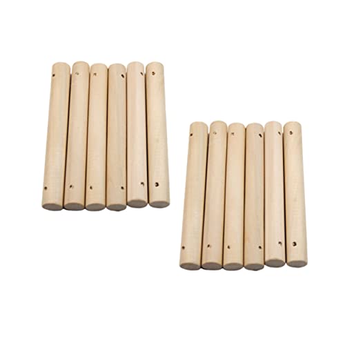 ARTSEWPLY 25 Stück Teiliges Holzstäbe Rund mit Loch Massive Holzstäbe für DIY Haustierleiter Modellbau und Kreative Bastelprojekte Langlebige Holzstangen für Hobby und Heimdeko ARTSEWPLY 25 Stück Teiliges Holzstäbe Rund mit Loch Massive Holzstäbe für DIY Haustierleiter Modellbau und Kreative Bastelprojekte Langlebige Holzstangen für Hobby und Heimdeko von ARTSEWPLY
