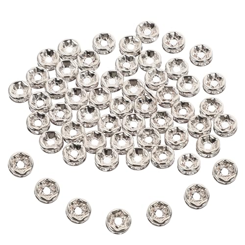 ARTSEWPLY 250 Stück Runde Spacer Perlen Silberfarben DIY Schmuckzubehör Langlebige Handgefertigte Zwischenperlen für Armbänder Bastelperlen zum Auffädeln und Charms Herstellung ARTSEWPLY 250 Stück Runde Spacer Perlen Silberfarben DIY Schmuckzubehör Langlebige Handgefertigte Zwischenperlen für Armbänder Bastelperlen zum Auffädeln und Charms Herstellung von ARTSEWPLY