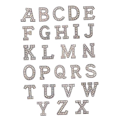 ARTSEWPLY 26 Stück Teiliges Buchstaben Patches zum Aufnähen und Aufbügeln Strassverzierte Applikationen für Kleidung Rucksäcke und Taschen zum Reparieren und Dekorieren von Shirts Jeans und ARTSEWPLY 26 Stück Teiliges Buchstaben Patches zum Aufnähen und Aufbügeln Strassverzierte Applikationen für Kleidung Rucksäcke und Taschen zum Reparieren und Dekorieren von Shirts Jeans und von ARTSEWPLY