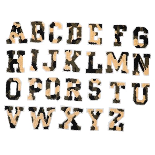 ARTSEWPLY 26 Stück Teiliges Bügelbild Alphabet Bunte Stoffbuchstaben Aufnäher Bestickte Patches zum Aufbügeln und Nähen Langlebige Hautfreundliche DIY Kleidung Taschen Hüte Dekoration von ARTSEWPLY