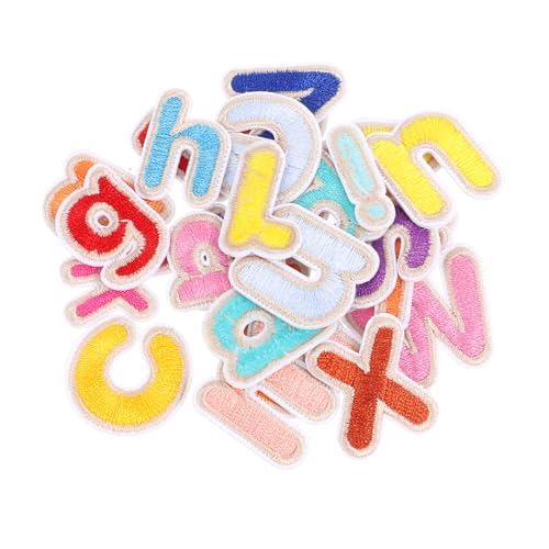 ARTSEWPLY 26Stücke Gestickte Alphabet Patches für Kleidung Aufbügelbare DIY Dekoration für Jeans Jacken und Shirts Einzigartige Designs zur Verschönerung und Reparatur von Kleidung von ARTSEWPLY