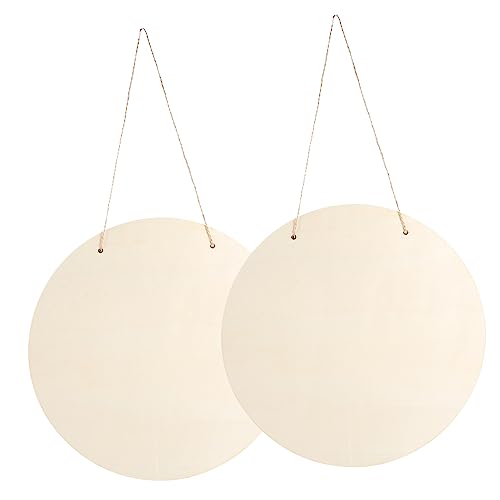 ARTSEWPLY 2Sätze Runde Holzplatten DIY Leere Holzschilder für Handwerksprojekte für Hochzeiten Cafés Bars und Dekorationen mit Aufhängung ARTSEWPLY 2Sätze Runde Holzplatten DIY Leere Holzschilder für Handwerksprojekte für Hochzeiten Cafés Bars und Dekorationen mit Aufhängung von ARTSEWPLY