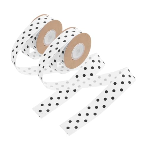 ARTSEWPLY 2Stücke Breites Gepunktetes Band Dekorative Polyesterrolle für Kränze Geschenkverpackungen und Bastelprojekte für Hochzeiten und Feiertage Spulen À Yards ARTSEWPLY 2Stücke Breites Gepunktetes Band Dekorative Polyesterrolle für Kränze Geschenkverpackungen und Bastelprojekte für Hochzeiten und Feiertage Spulen À Yards von ARTSEWPLY