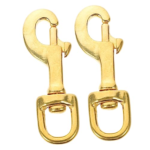 ARTSEWPLY 2Stücke Drehschütze Messing Robuste Lanyard Clips mit Abnehmbaren Karabinerhaken für DIY Projekte und Schlüsselanhänger von ARTSEWPLY