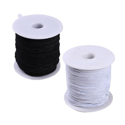 ARTSEWPLY 2Stücke Elastische Schnur Schwarz Weiß für Schmuckherstellung Langlebig Basteln Abrieb und Schimmelresistent Einfache Handhabung ARTSEWPLY 2Stücke Elastische Schnur Schwarz Weiß für Schmuckherstellung Langlebig Basteln Abrieb und Schimmelresistent Einfache Handhabung von ARTSEWPLY