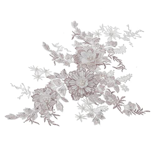 ARTSEWPLY 2Stücke Farbige Blumen Stickerei Patch Applikation Spitze für Kleidung Hochwertige Stoffaufkleber für DIY Kreative Designs und Verarbeitung von ARTSEWPLY