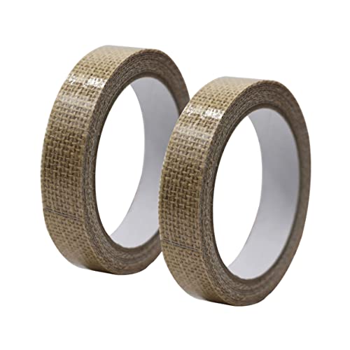 ARTSEWPLY 2Stücke Klebeband Jute Dekorative Tape Selbstklebend für Scrapbooking DIY Handwerk Kartenherstellung Geschenkschmuck und Tagebuchgestaltung von ARTSEWPLY