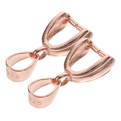 ARTSEWPLY 2Stücke Silber DIY Anhängerverschluss Robuste Kettenverschlüsse für Schmuckherstellung für Armbänder und Halsketten Langlebig und Farbbeständig Perfektes Zubehör von ARTSEWPLY