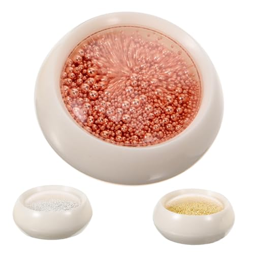 ARTSEWPLY 3 Kartons Boxen Metallperlen Mix Nagel Dekorationen DIY Maniküre Charms Nail Art Zubehör Roségold Gold Silber für Kreative Nagelgestaltung und Schmuckverzierung von ARTSEWPLY