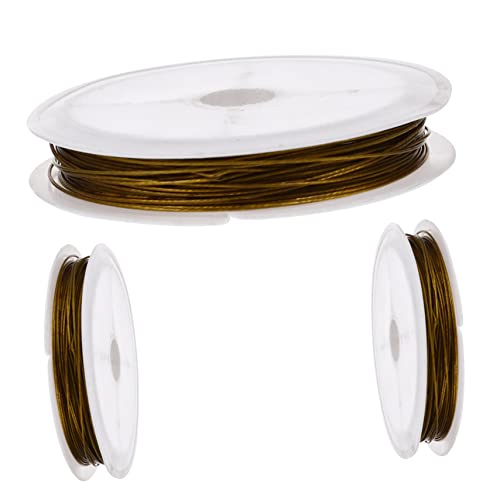 ARTSEWPLY 3 Rollen Goldene Schmuckdraht für DIY Schmuckherstellung Strapazierfähig Verschleißfest für Armbänder und Kreative Bastelprojekte ARTSEWPLY 3 Rollen Goldene Schmuckdraht für DIY Schmuckherstellung Strapazierfähig Verschleißfest für Armbänder und Kreative Bastelprojekte von ARTSEWPLY