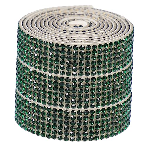 ARTSEWPLY 3 Rollen Selbstklebendes Strassband Wasserfestes Dekoratives Rhinestone Band für Bastelprojekte Handy und Fahrzeugdekoration Dunkelgrün ARTSEWPLY 3 Rollen Selbstklebendes Strassband Wasserfestes Dekoratives Rhinestone Band für Bastelprojekte Handy und Fahrzeugdekoration Dunkelgrün von ARTSEWPLY