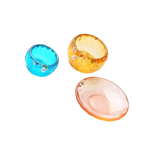 ARTSEWPLY 3 STÜCKE Teiliges DIY Silikonform für Schalen und Teller Kreative Gießform für Handgemachte Kristallschalen für Studio Laden und Zuhause von ARTSEWPLY