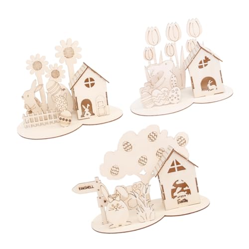 ARTSEWPLY 3 Sätze Teiliges Holzpuzzle DIY Osterhasenhaus mit Bunten Ostereiern Kinderfreundliches Holzpuzzle Fördert Kreativität Hand-Auge-koordination und Gemeinsames Basteln zu Ostern ARTSEWPLY 3 Sätze Teiliges Holzpuzzle DIY Osterhasenhaus mit Bunten Ostereiern Kinderfreundliches Holzpuzzle Fördert Kreativität Hand-Auge-koordination und Gemeinsames Basteln zu Ostern von ARTSEWPLY