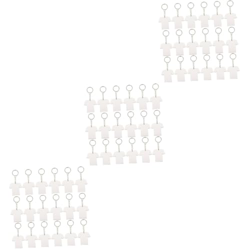 ARTSEWPLY 3 Sätze Teiliges Sublimations Schlüsselanhänger aus Langlebigem MDF und DIY Blanko Schlüsselringe für Personalisierte Anhänger für Basteln Geschenke und Handwerksprojekte von ARTSEWPLY