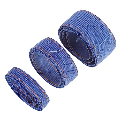 ARTSEWPLY 3 Stück Diy Haaraccessoires Material Handgemachte Jeansband Schleifen für Haarnadeln Vielseitig Einsetzbar für Kreative Nähprojekte Langlebig und Hautfreundlich pro Farbe von ARTSEWPLY